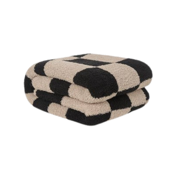 Plush Checkered Throw