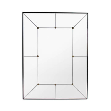 Iron Paneled Mirror