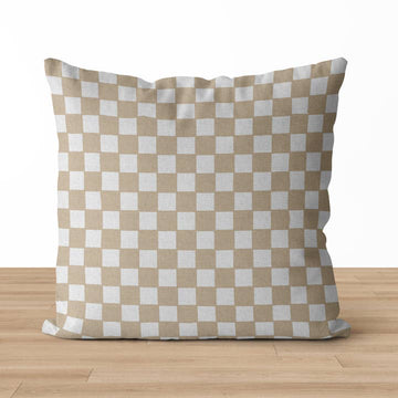 Classic Checkered III Pillow Cover | Checked Throw Pillow