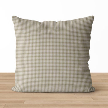 Kellan Pillow Cover | Plaid Tartan Neutral Cushion Cover