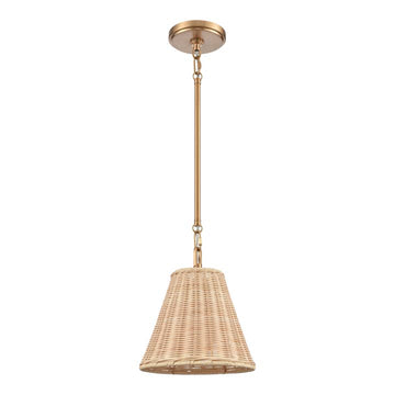 Rydell 9'' Wide 1-Light Woven Mini Pendant Light Fixture