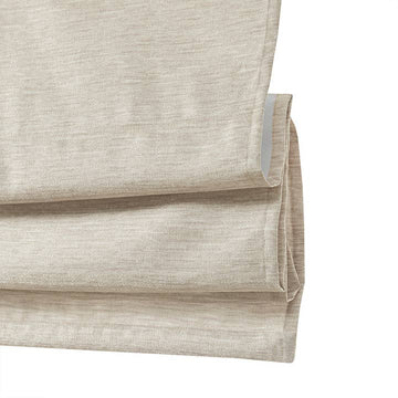 Faux Silk Cordless Roman Shade, Ivory