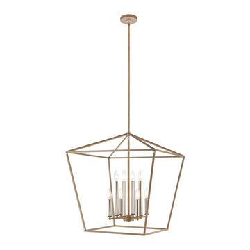 Fairfax 24'' Wide 8-Light Light Wood Chandelier