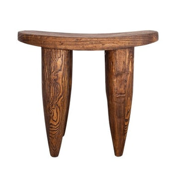 Senufo Stool Bench Brown Large