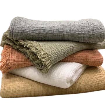 Joy | Four Layered Crinkle Muslin Blanket