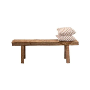 Beirut Elm Wood Bench Moyen