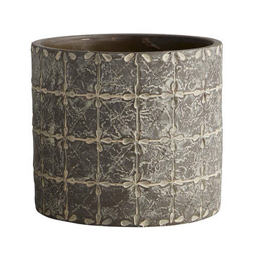 Large Bricks Round Pot