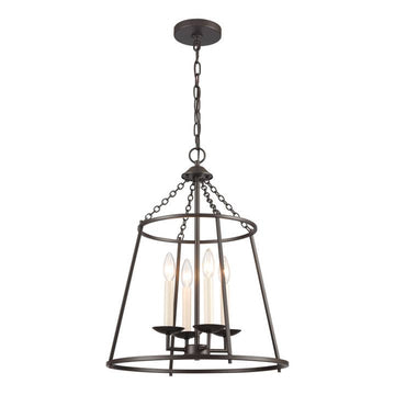 Joanie 17.25'' Wide 4-Light Lantern Pendant Light Fixture