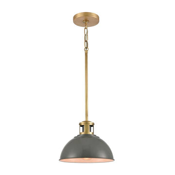 Lyndon 1-Lght Pndnt Brass w/Metal Shade
