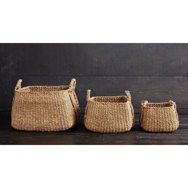 Square Basket with Handles Set - Large