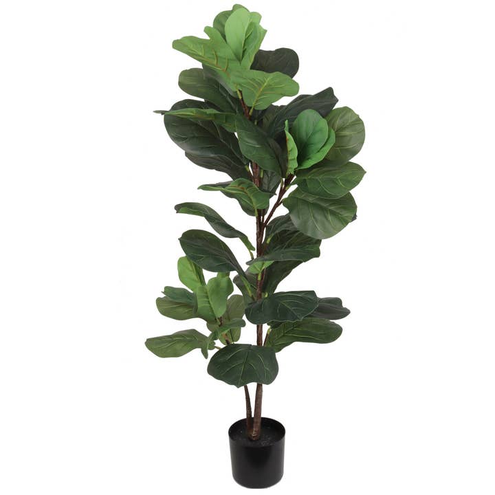 Silk Fiddle Leaf Ficus Tree 47" Faux