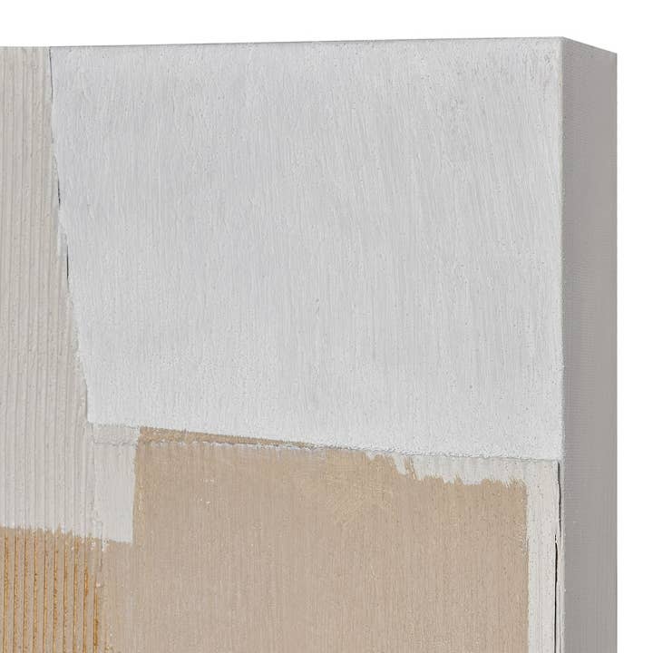 Taupe Canvas Gallery Wrapped Abstract Wall Art Home Decor