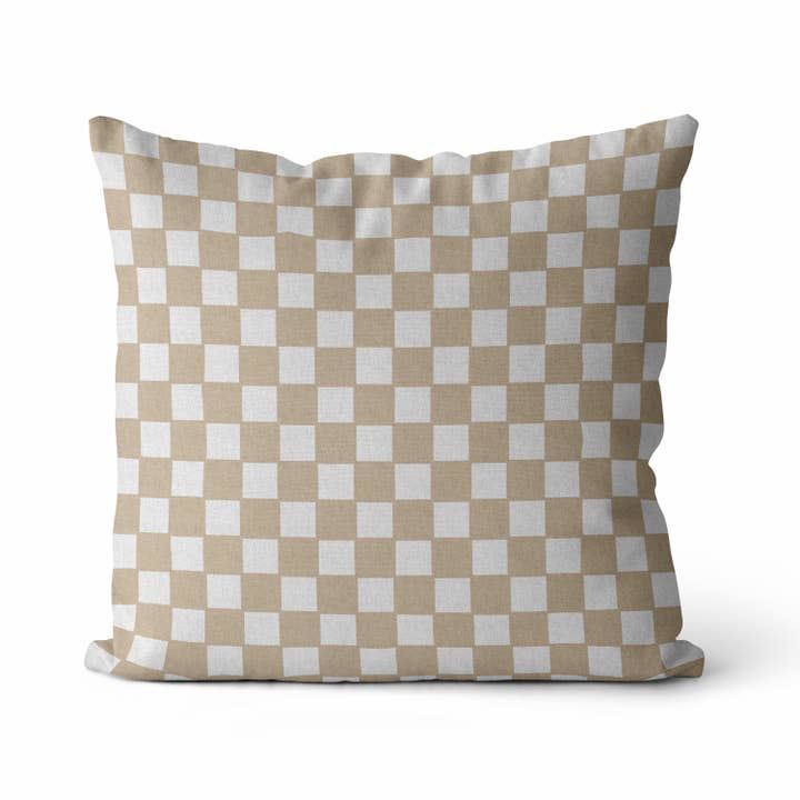 Classic Checkered III Pillow Cover | Checked Throw Pillow
