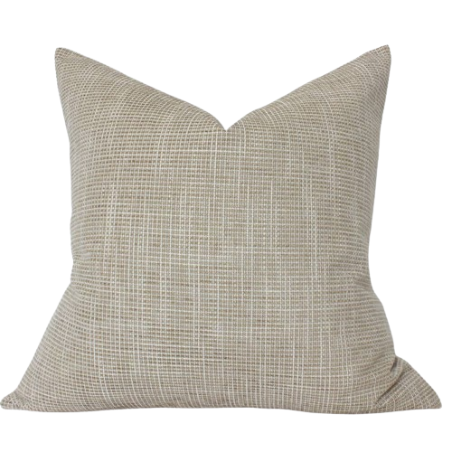 Beige Tan Throw Pillow Cover