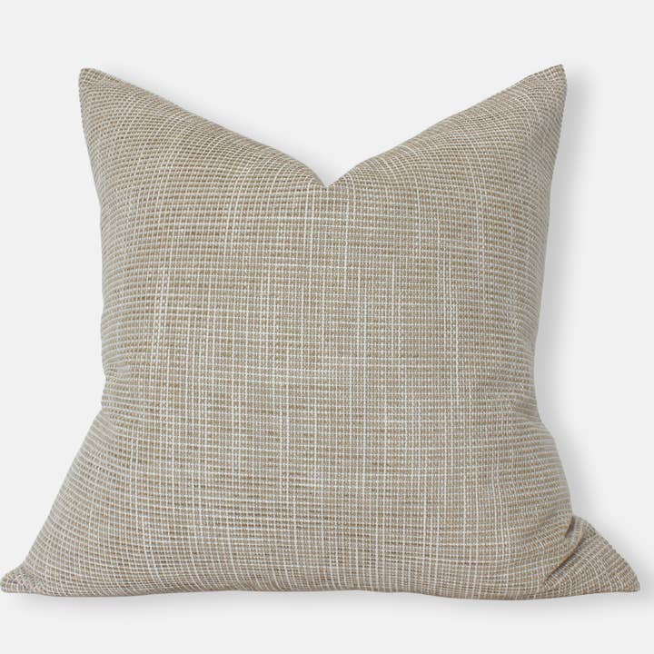 Beige Tan Throw Pillow Cover