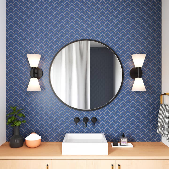 Houghton 15'' High 2-Light Bathroom Vanity Light Fixture
