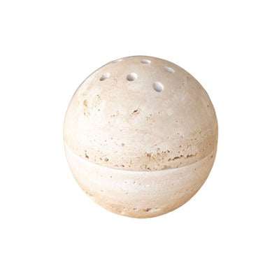 Travertine Incense Burner Dome