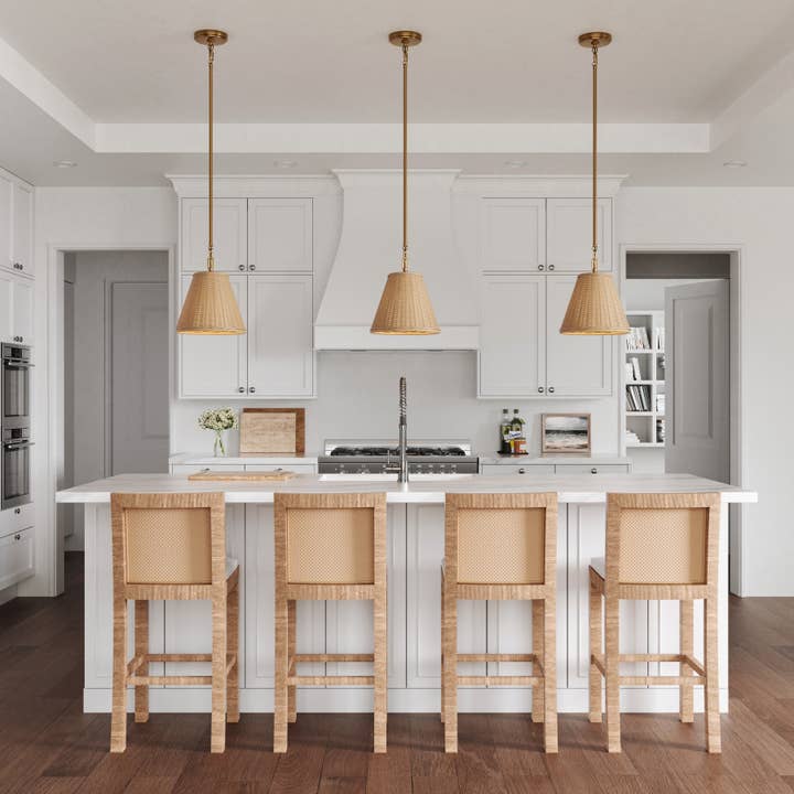 Rydell 9'' Wide 1-Light Woven Mini Pendant Light Fixture