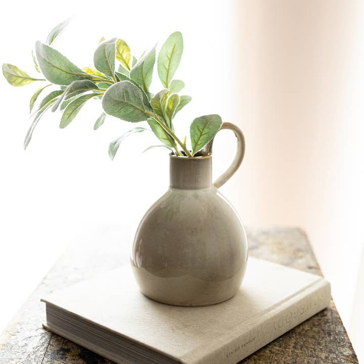 Nalin Pitcher Vase White