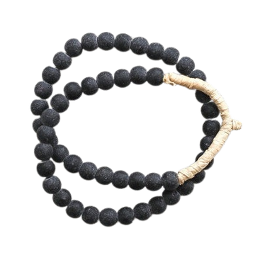 Glass Beads Clear Black