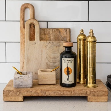 Trivet Riser Solid Elm Wood
