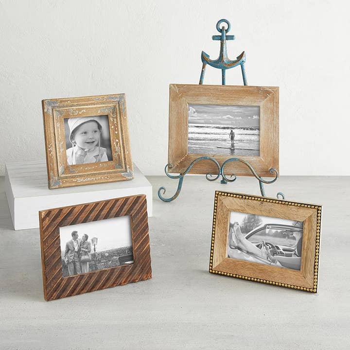 Wooden Beaded Photo Frame