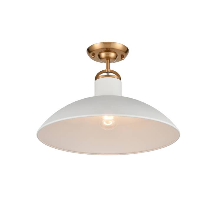 Surf 16'' Wide 1-Light Semi Flush Mount Ceiling Light