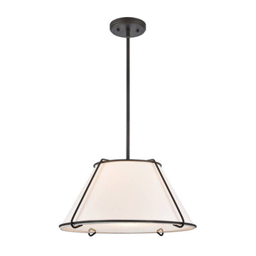Regalia 18'' Wide 1-Light Wire Framed Pendant Light Fixture
